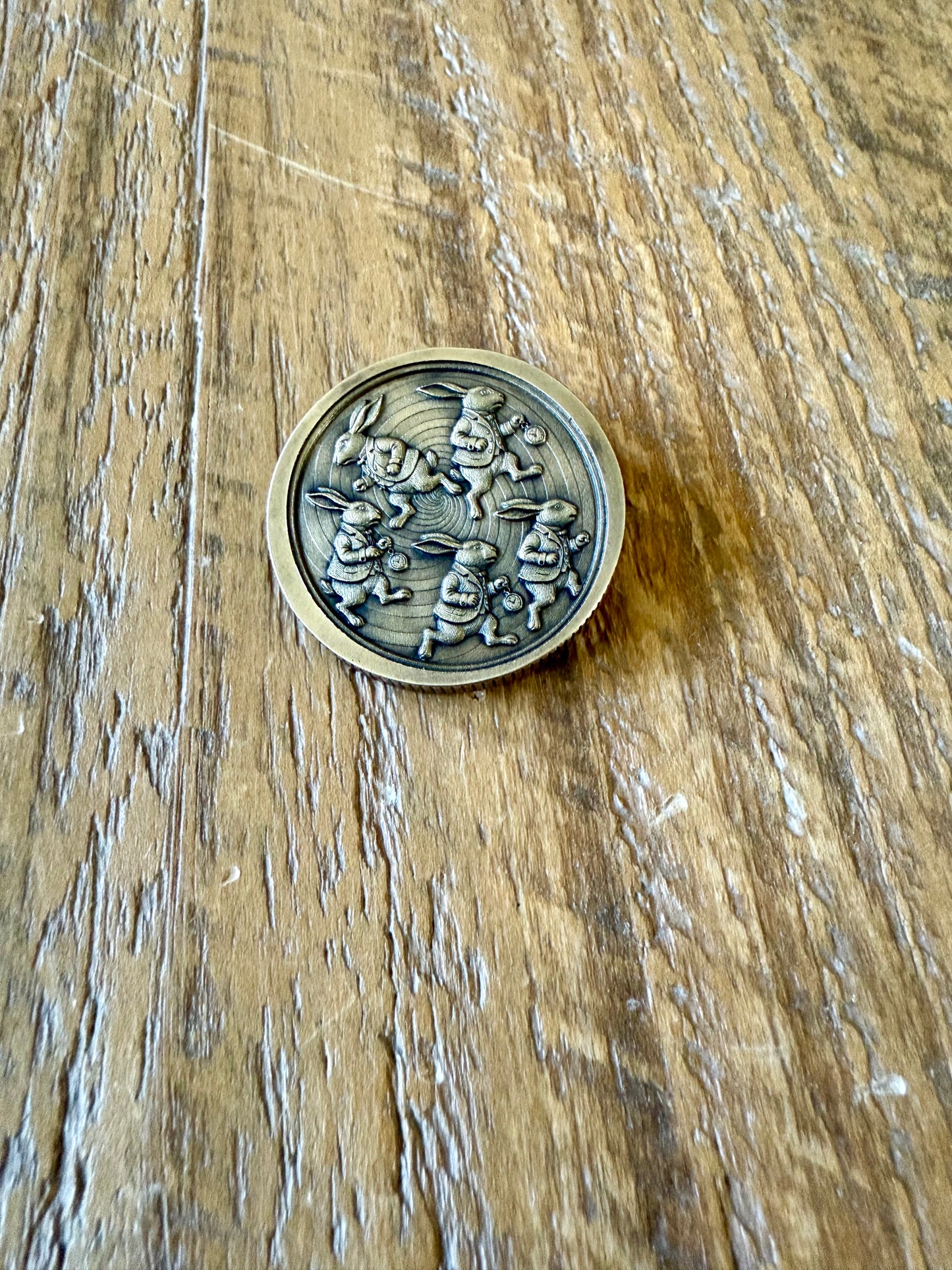 The White Rabbit Spinner Coin