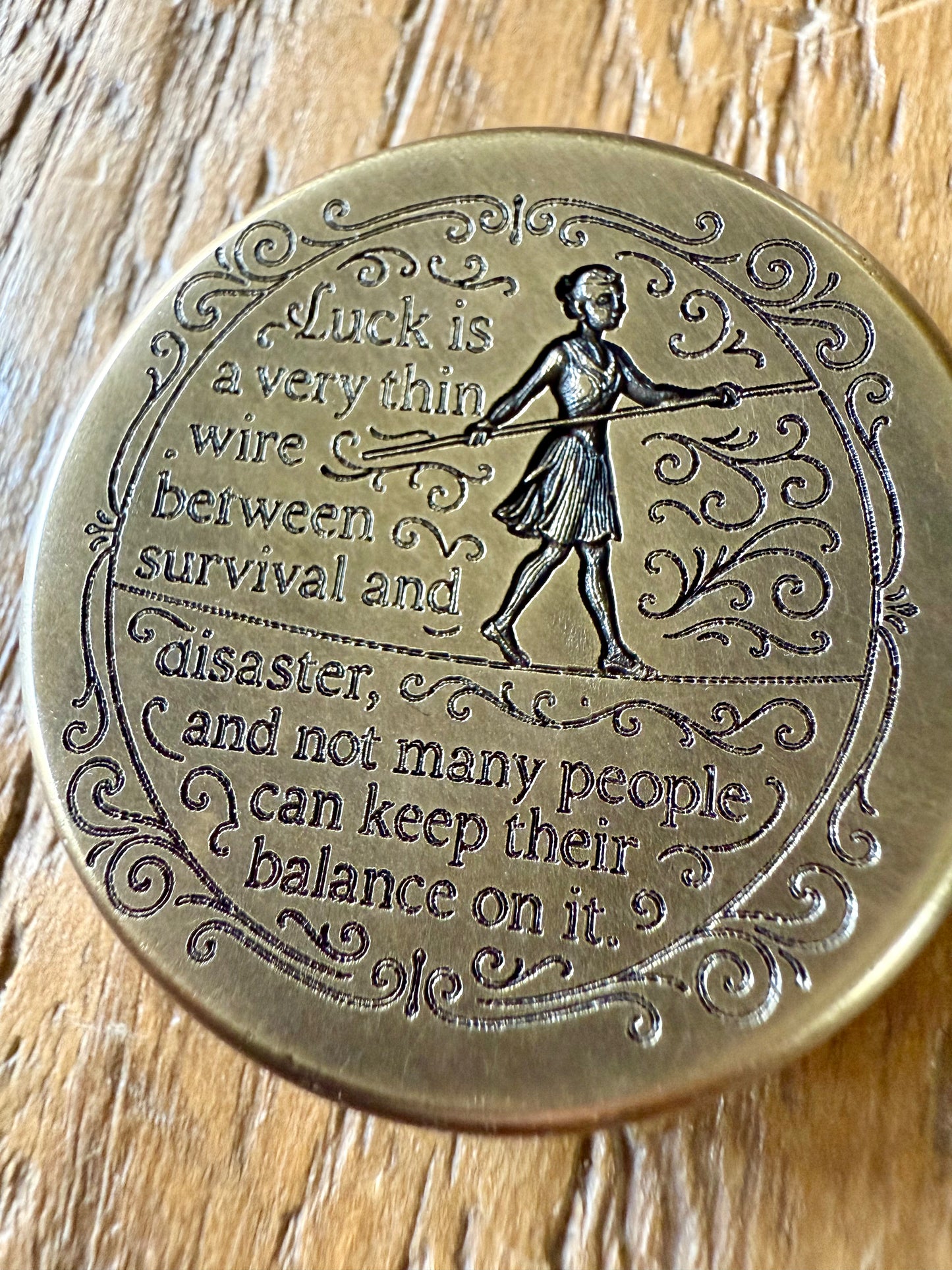 Curved Luck Coin