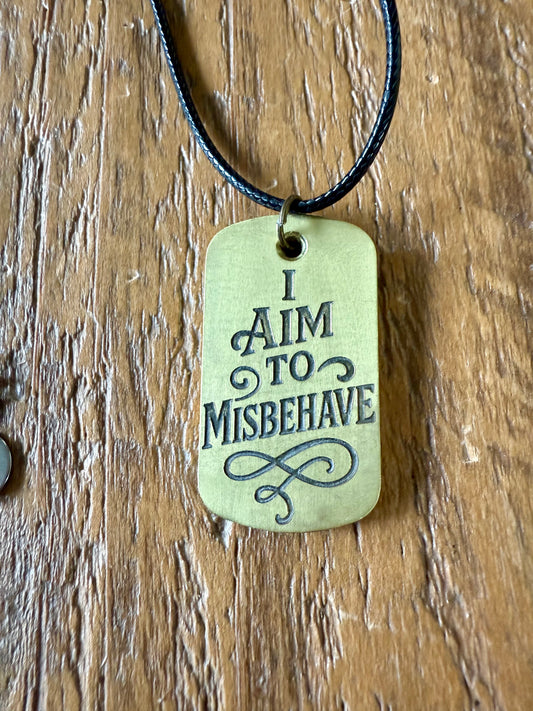 Misbehave Pendant
