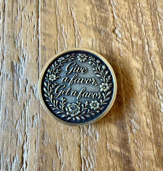 Give a favor/Get a favor Coin