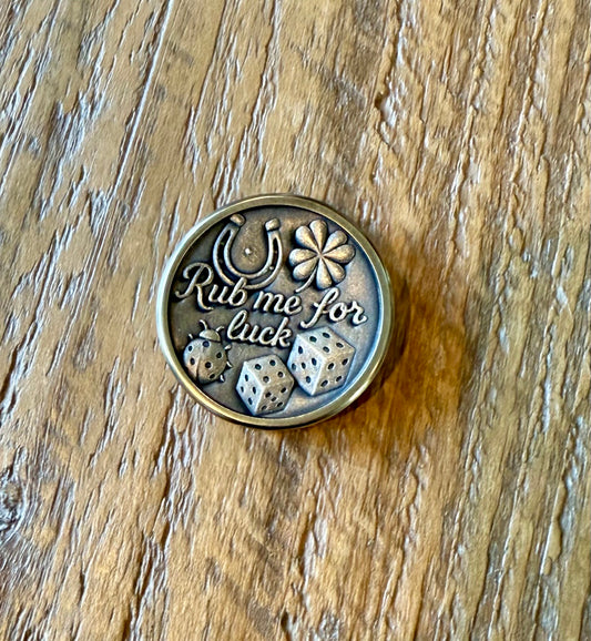 Worry Luck Brass Coin
